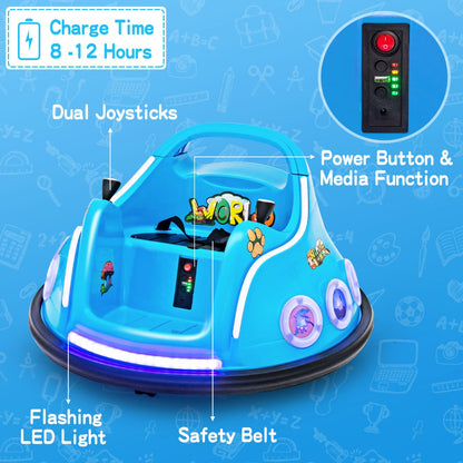 12V Electric Ride On Car with Remote Control for Kids-Navy