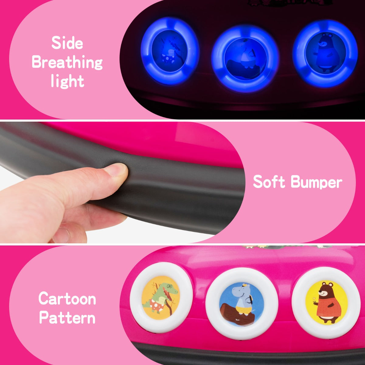 12V Electric Ride On Car with Remote Control for Kids-Pink