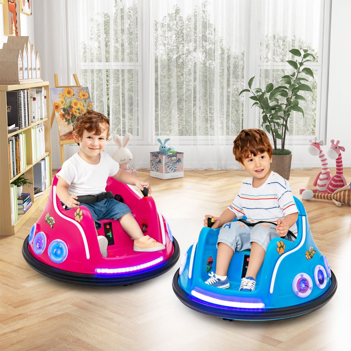 12V Electric Ride On Car with Remote Control for Kids-Pink
