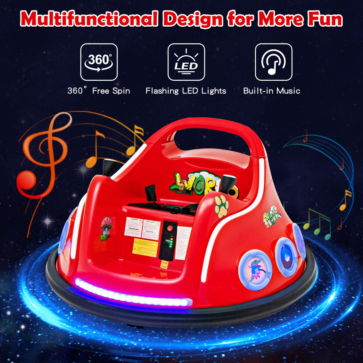 12V Electric Ride On Car with Remote Control for Kids-Red