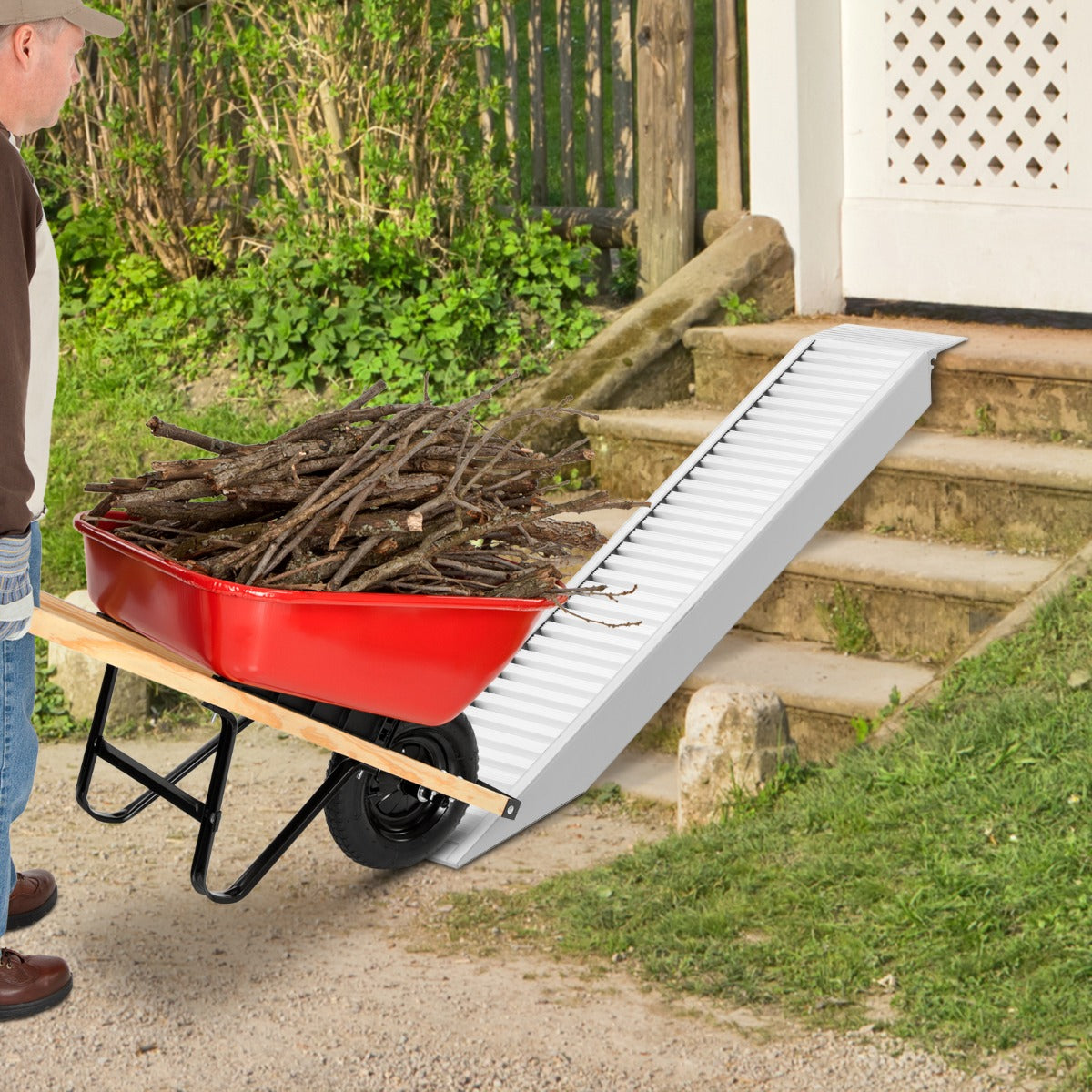 162 X 31CM Heavy-duty Trailer Ramp for Motorcycles ATVs Bikes