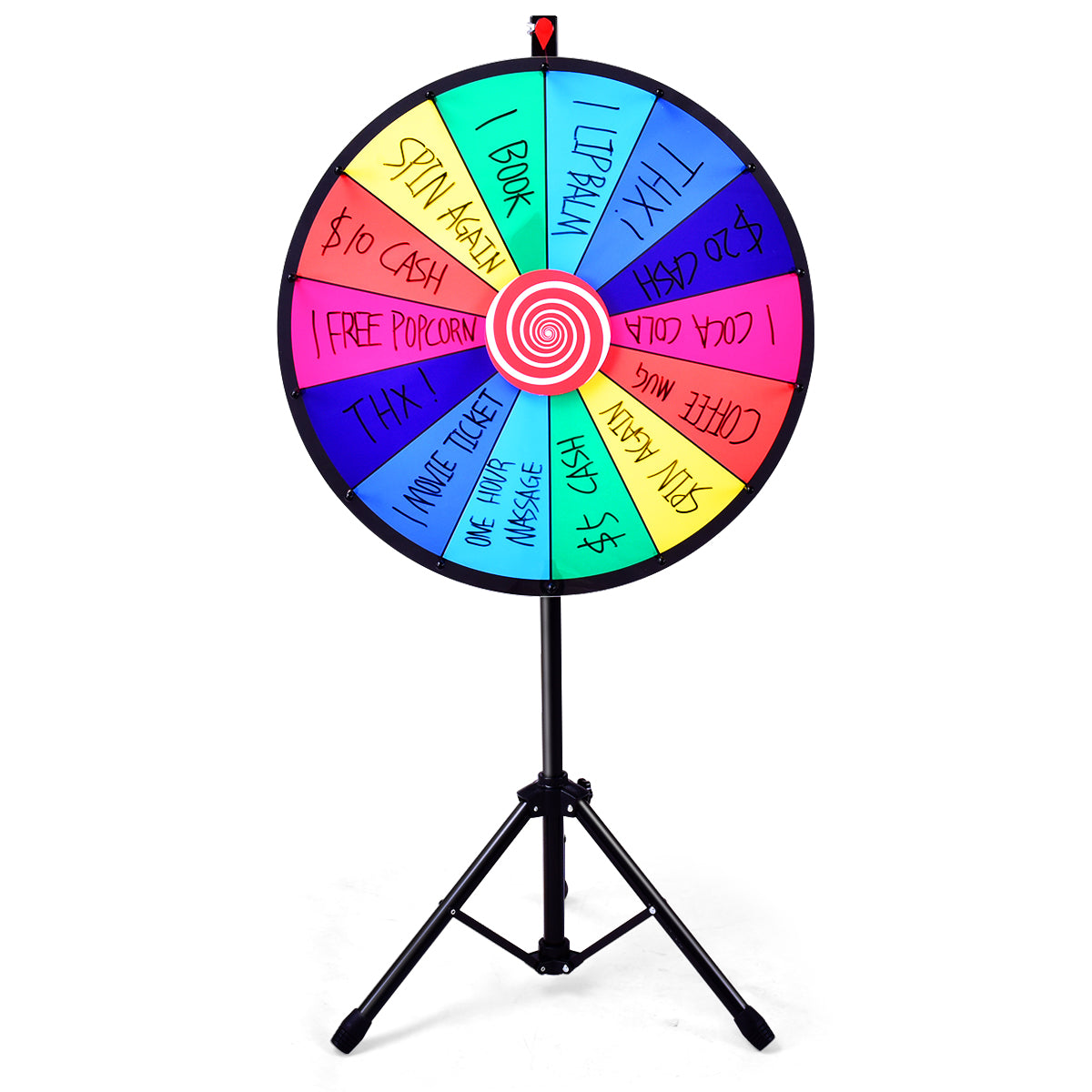Spinning Prize Wheel with 14 slots for Gaming/Party