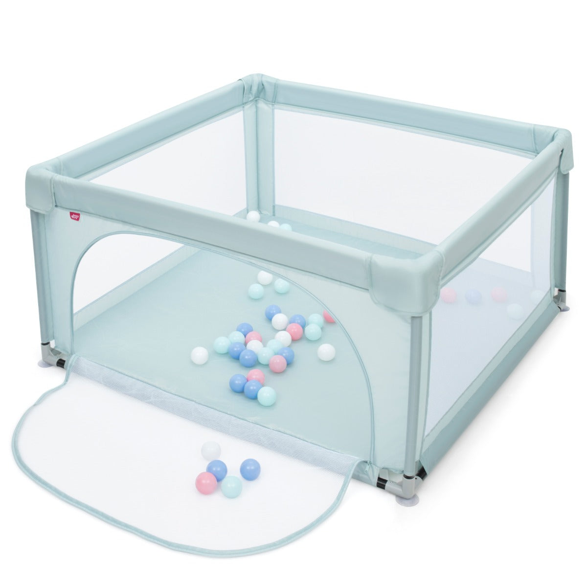 Playpen Baby Toddlers Safety Activity Fence with 50 Ocean Balls-Blue
