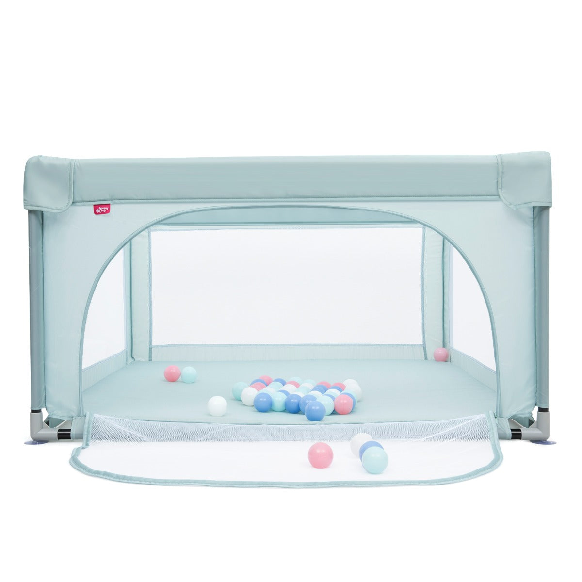 Playpen Baby Toddlers Safety Activity Fence with 50 Ocean Balls-Blue