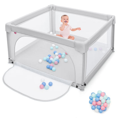 Playpen Baby Toddlers Safety Activity Fence with 50 Ocean Balls