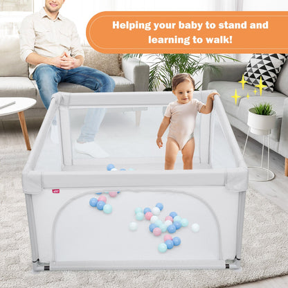 Playpen Baby Toddlers Safety Activity Fence with 50 Ocean Balls