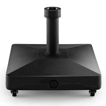 Costway Fillable Umbrella Base Stand with Lockable Universal Wheels for Patio Poolside Deck Garden