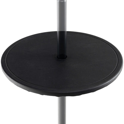 Costway 50CM Outdoor Adjustable Umbrella Table with 38 mm Umbrella Hole for Outdoor Use