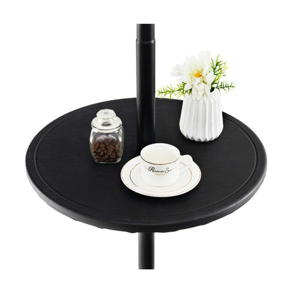 Costway 50CM Outdoor Adjustable Umbrella Table with 38 mm Umbrella Hole for Outdoor Use