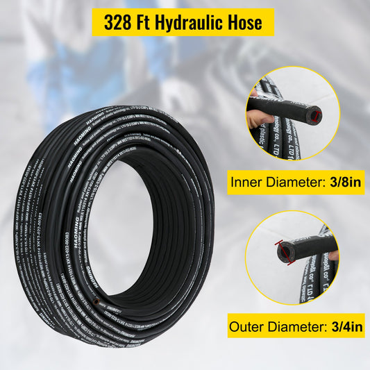 Hydraulic Hose 0.97 cm Hydraulic Oil Hoses 100m Maximum Pressure 5000 PSI