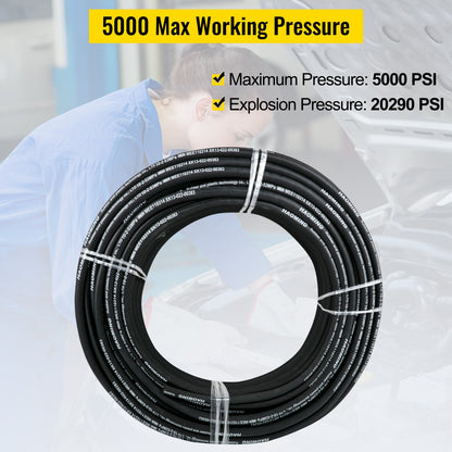 Hydraulic Hose 0.97 cm Hydraulic Oil Hoses 100m Maximum Pressure 5000 PSI