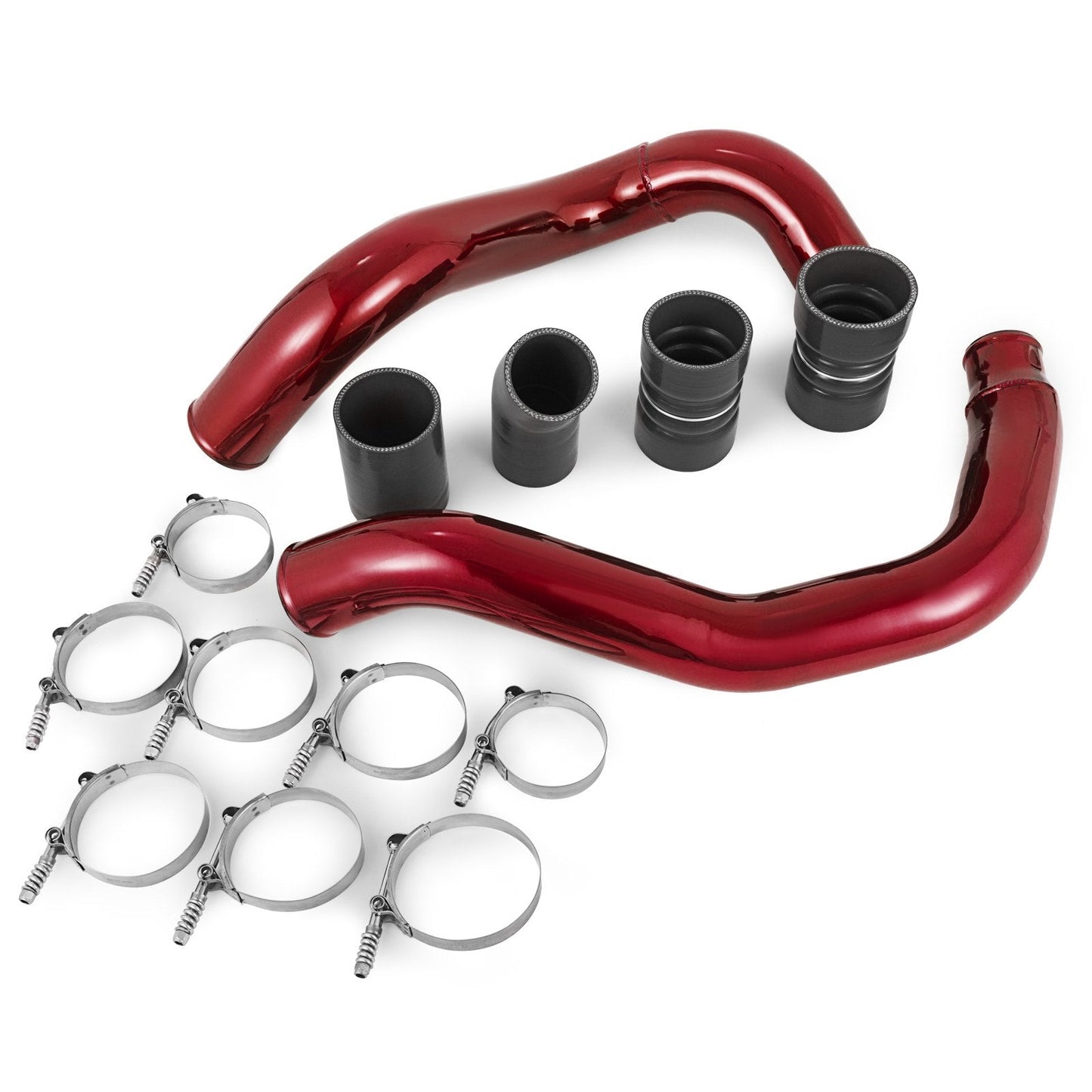Ford 2003-2007 Diesel Turbo Intercooler Kit with 7.6cm Pipe & Silicone Boots