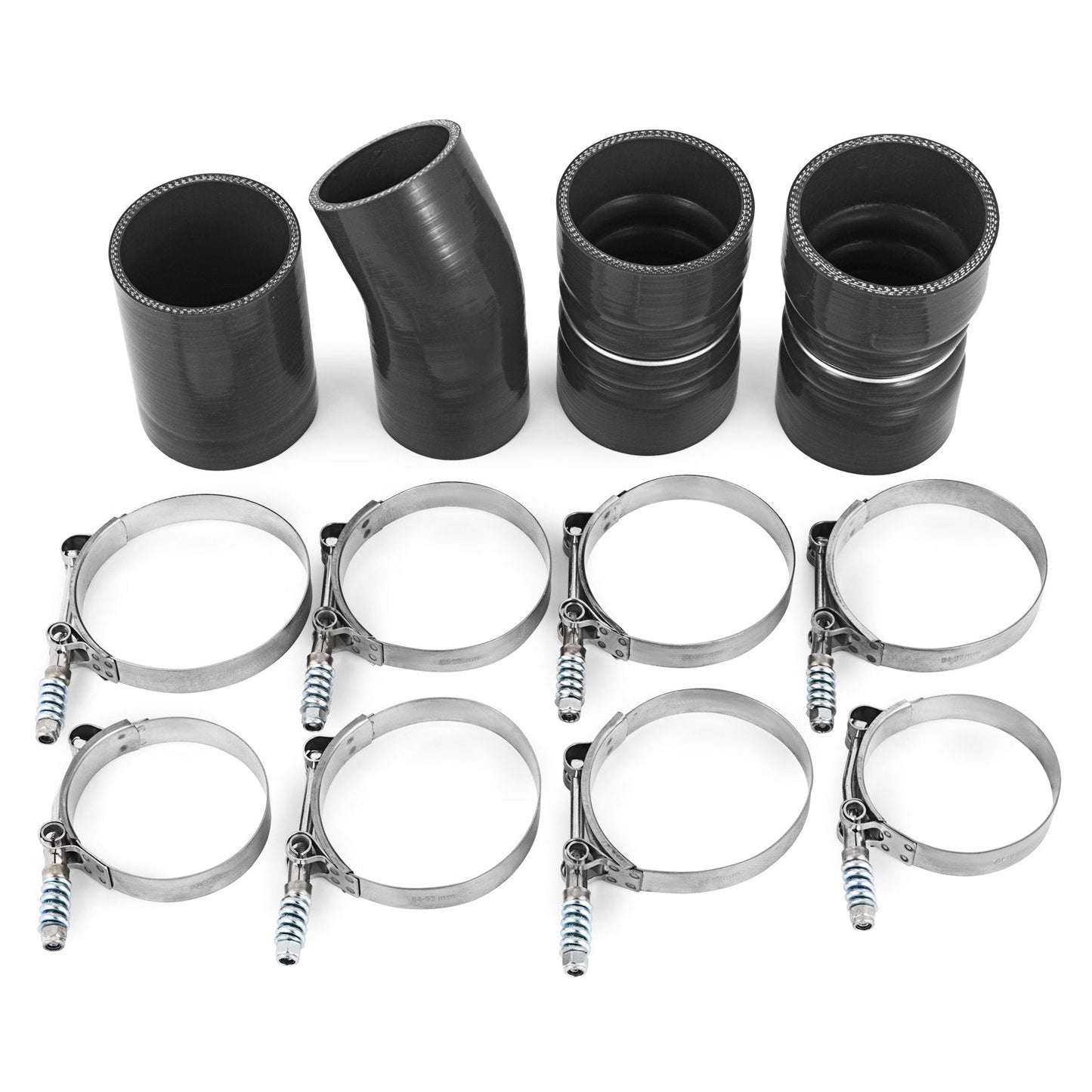 Ford 2003-2007 Diesel Turbo Intercooler Kit with 7.6cm Pipe & Silicone Boots