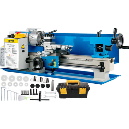 Compact Metal Lathe 0-2250 RPM, 74.7 cm x 22 cm, with Variable Speed Control