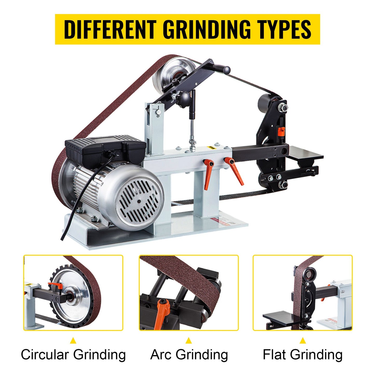 Vevor 1.5KW 2" x 82" Knife Belt Grinder With 2 HP Motor 3 in 1 Multifunction Sander