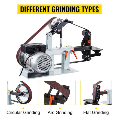 1.5KW Belt Grinder 2m x 0.05m, 2 HP Motor, 3-in-1 Multifunction Sander