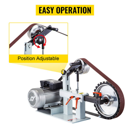 Vevor 1.5KW 2" x 82" Knife Belt Grinder With 2 HP Motor 3 in 1 Multifunction Sander