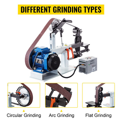 2m x 5.08cm Belt Grinder Sander with 1.5KW Motor & Variable Speed Control