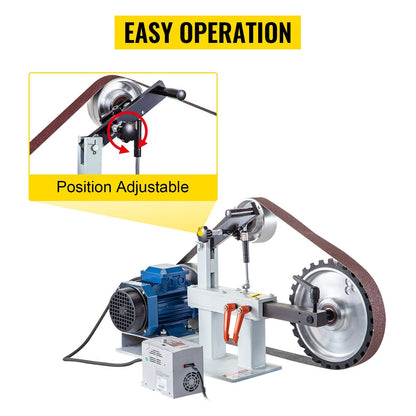 2m x 5.08cm Belt Grinder Sander with 1.5KW Motor & Variable Speed Control