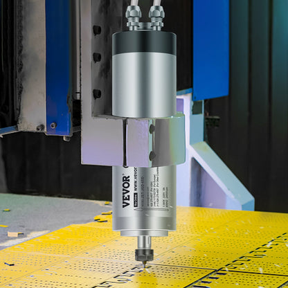1.5KW Water Cooled Spindle Motor, High-Speed CNC Spindle Motor 4 Bearings 24000RPM 400HZ for Engraving Milling & Grinding Machine