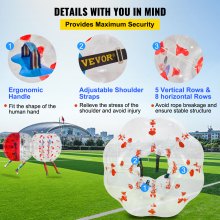1.5M PVC Transparent Inflatable Bumper Ball for Football – Red Dots, 10 kg
