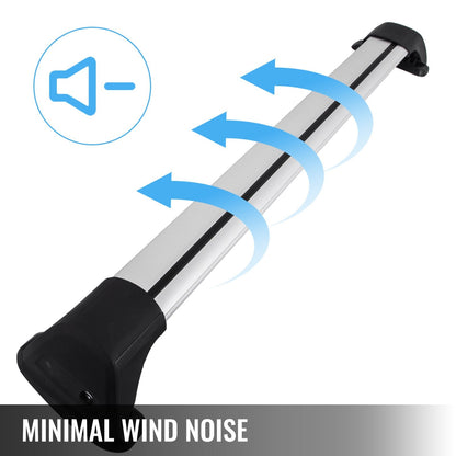 Aluminum Roof Rack Cross Bars for Mazda CX5 (2012-2018) - 75 KG Capacity