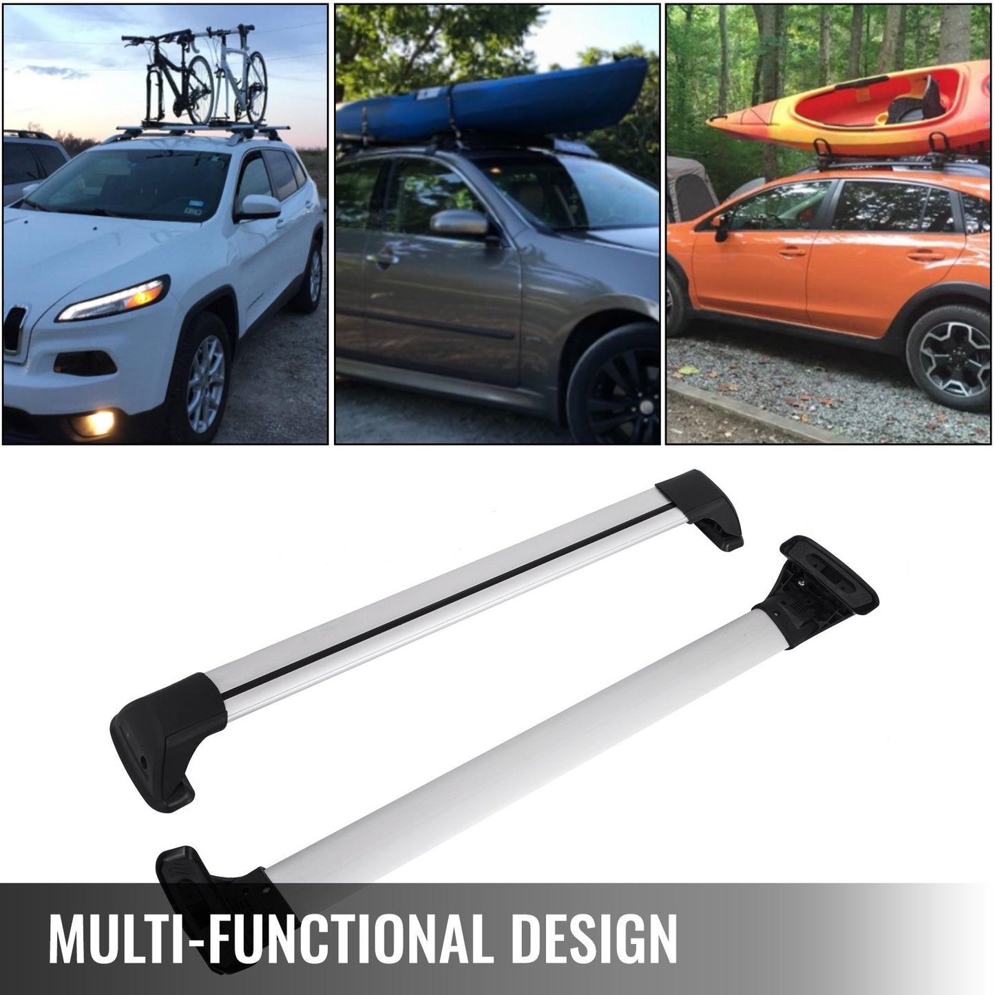 VEVOR Roof Rack Cross Bars, Compatible with 2012-2018 Mazda CX5, 75 KG Load Capacity,
