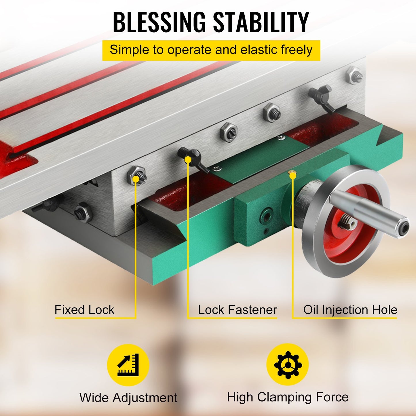 VEVOR Compound Milling Machine Worktable 450x170mm 2 Axis Cross Slide Drill Vise