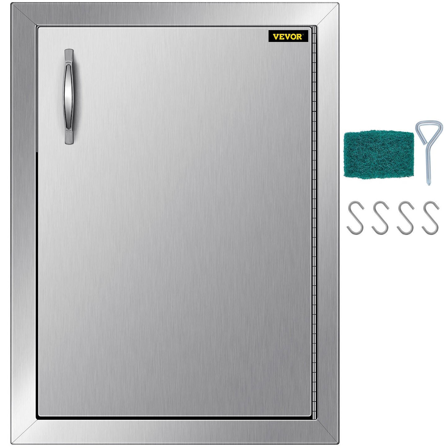 VEVOR 41.5x57cm Outdoor Kitchen Door BBQ Access Door Built In Stainless Steel