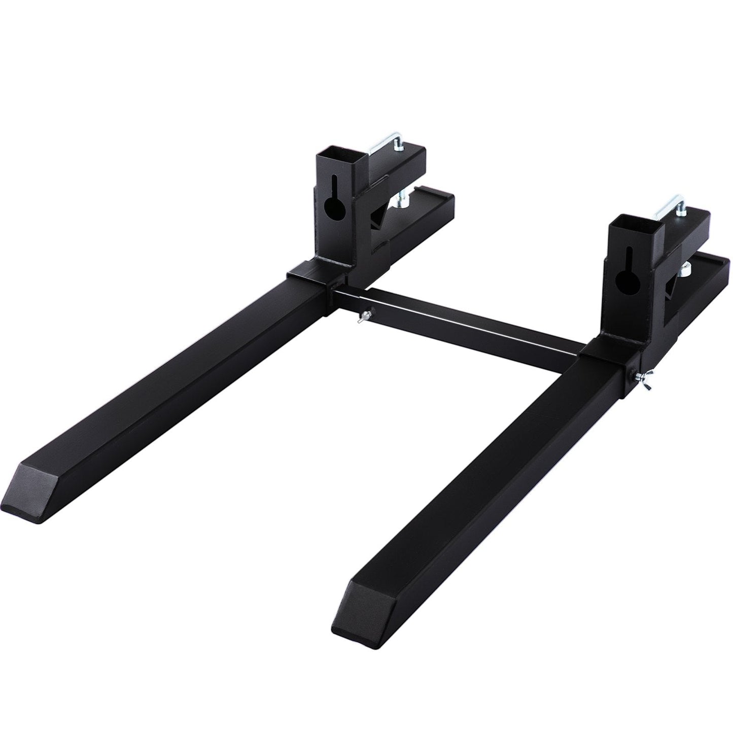 Heavy Duty Tractor Pallet Forks with Adjustable Stabilizer, 900 kg Capacity