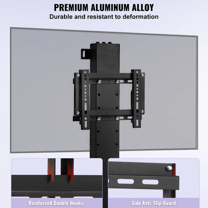 Automatic TV Lift Bracket with Remote, 0.71-1.27m Height Adjustable, 60kg Capacity