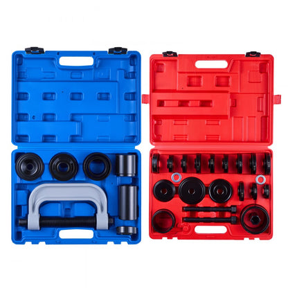 Bearing Press Kit, 10+24 Pcs, 2 in 1 Ball Joint Press & Wheel Bearing Puller Kit, Race and Seal Driver Set with 13 Bushi