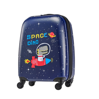 Kids Luggage Set, 2 Piece, 45.7 cm Hardside Rolling Wheels Suitcase with Hard-Shell Backpack, Dinosaur Kids Carry on Luggage Set, Holiday Birthday Present for Girls & Boys, Airline Approved