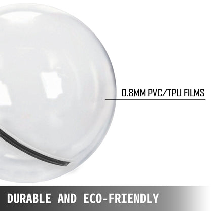 Vevor 2M Walk on Water Walking Ball Roll Inflatable Zorb Ball w/ German Zipper PVC