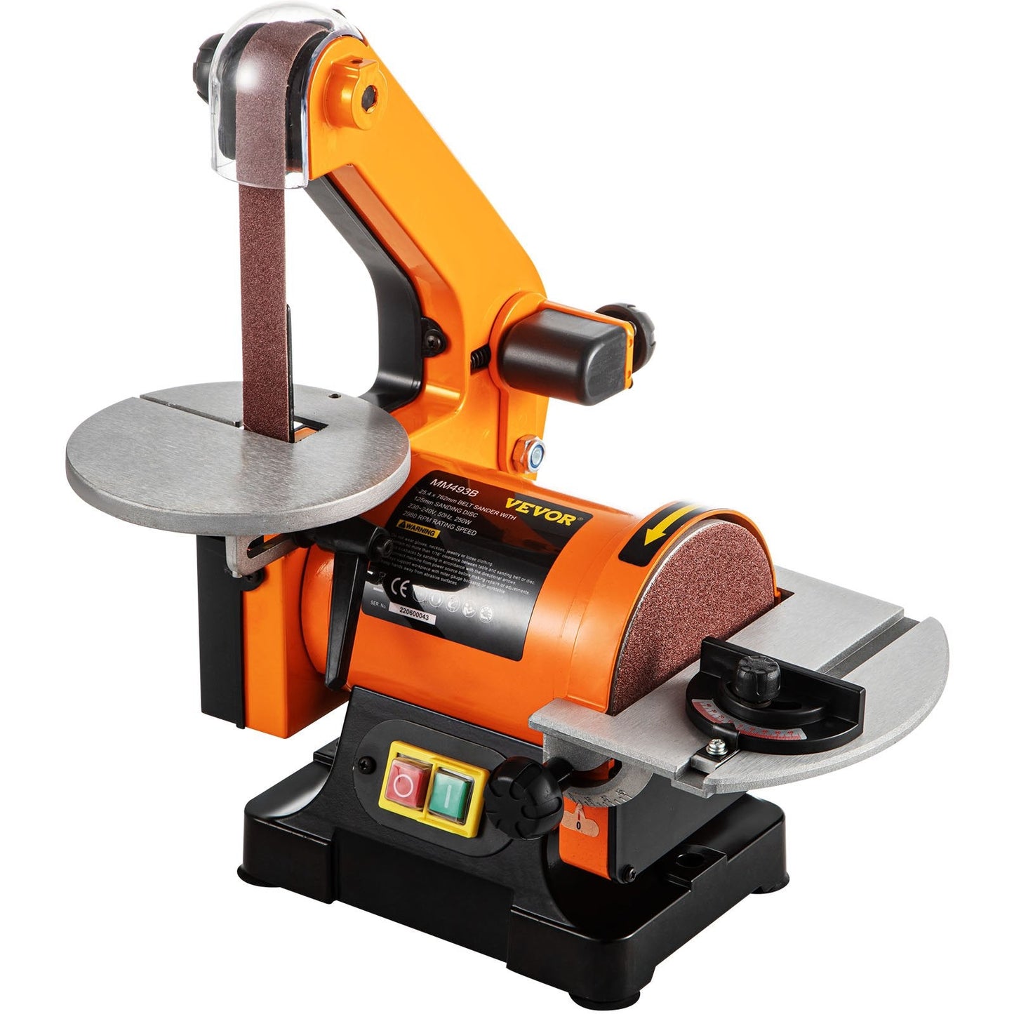300W Electric Belt & Disc Sander with Adjustable Table & Dust Collection