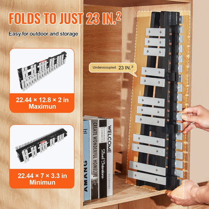 30-Note Glockenspiel Xylophone Kit with Mallets, Drum Sticks & Carry Bag