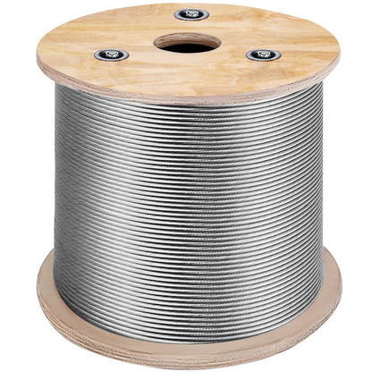 Stainless Steel 3.2mm Cable Railing, 152m Marine Grade Wire Rope for Decks