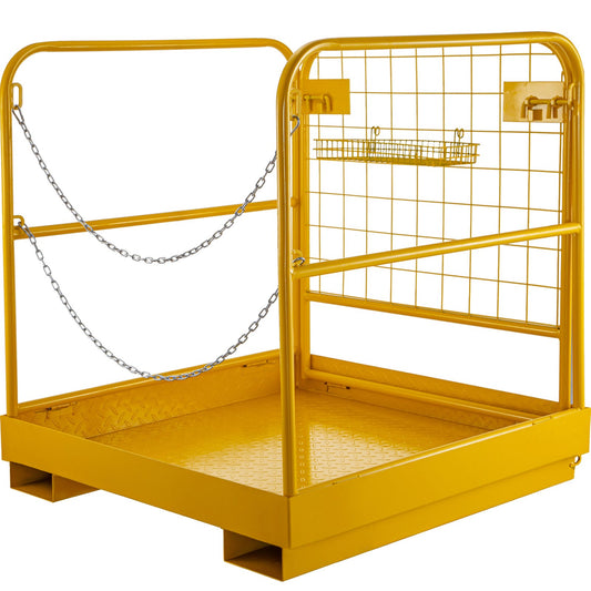 VEVOR Forklift Man Basket 36"x36" for 1 or 2 People, Forklift Safety Cage 1102 Lbs,