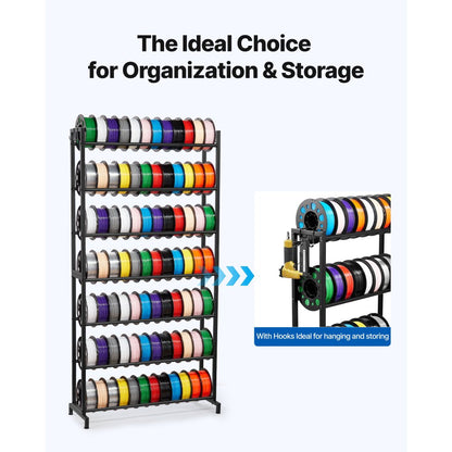 3D Printer Filament Storage Rack 7 Tier Filament Spool Holders Racks