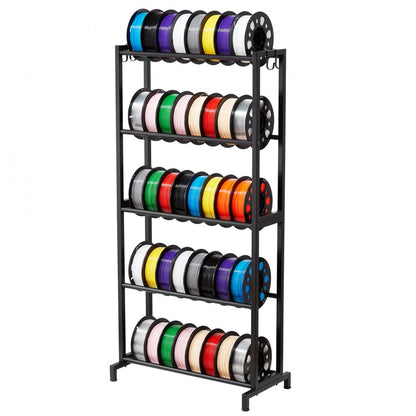 VEVOR 3D Printer Filament Storage Rack 5 Tier Filament Spool Holders Racks