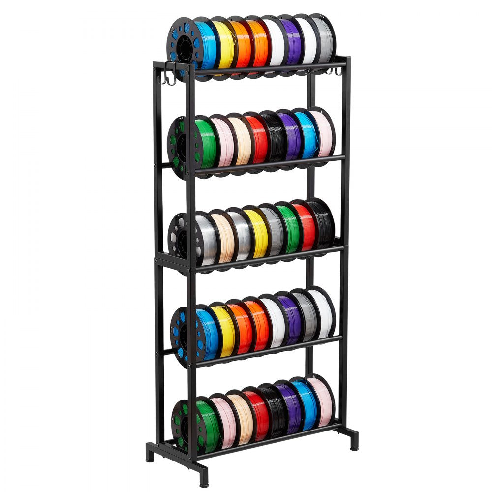 VEVOR 3D Printer Filament Storage Rack 5 Tier Filament Spool Holders Racks