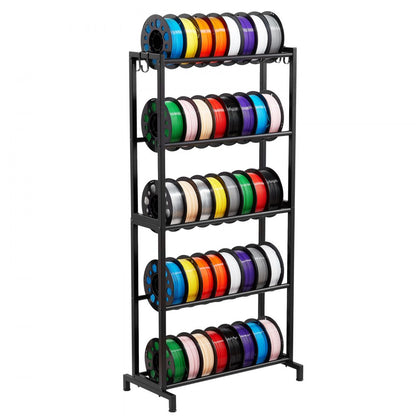 VEVOR 3D Printer Filament Storage Rack 5 Tier Filament Spool Holders Racks