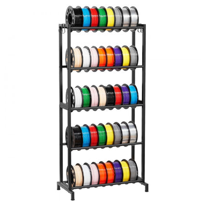 VEVOR 3D Printer Filament Storage Rack 5 Tier Filament Spool Holders Racks