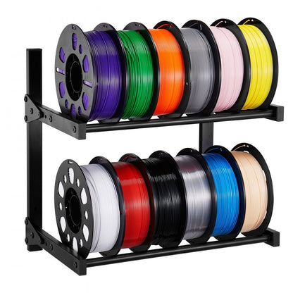 VEVOR Wall Mount Printer Filament Storage Rack 2-Tier Filament Spool Holder Rack