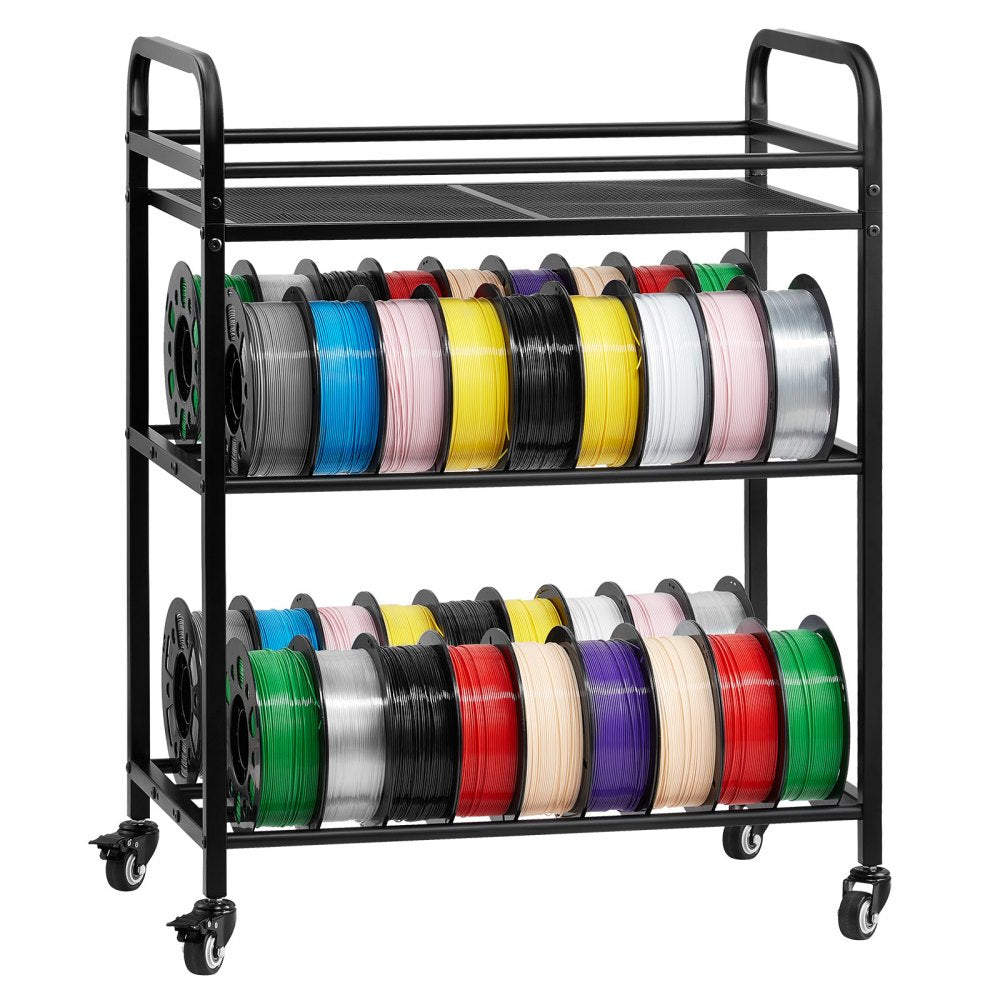 VEVOR 3D Printer Filament Storage Rack 3 Tier Filament Spool Holders Racks