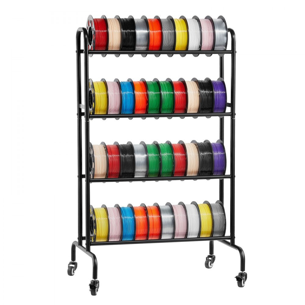VEVOR 3D Printer Filament Storage Rack 4 Tier Filament Spool Holders Racks