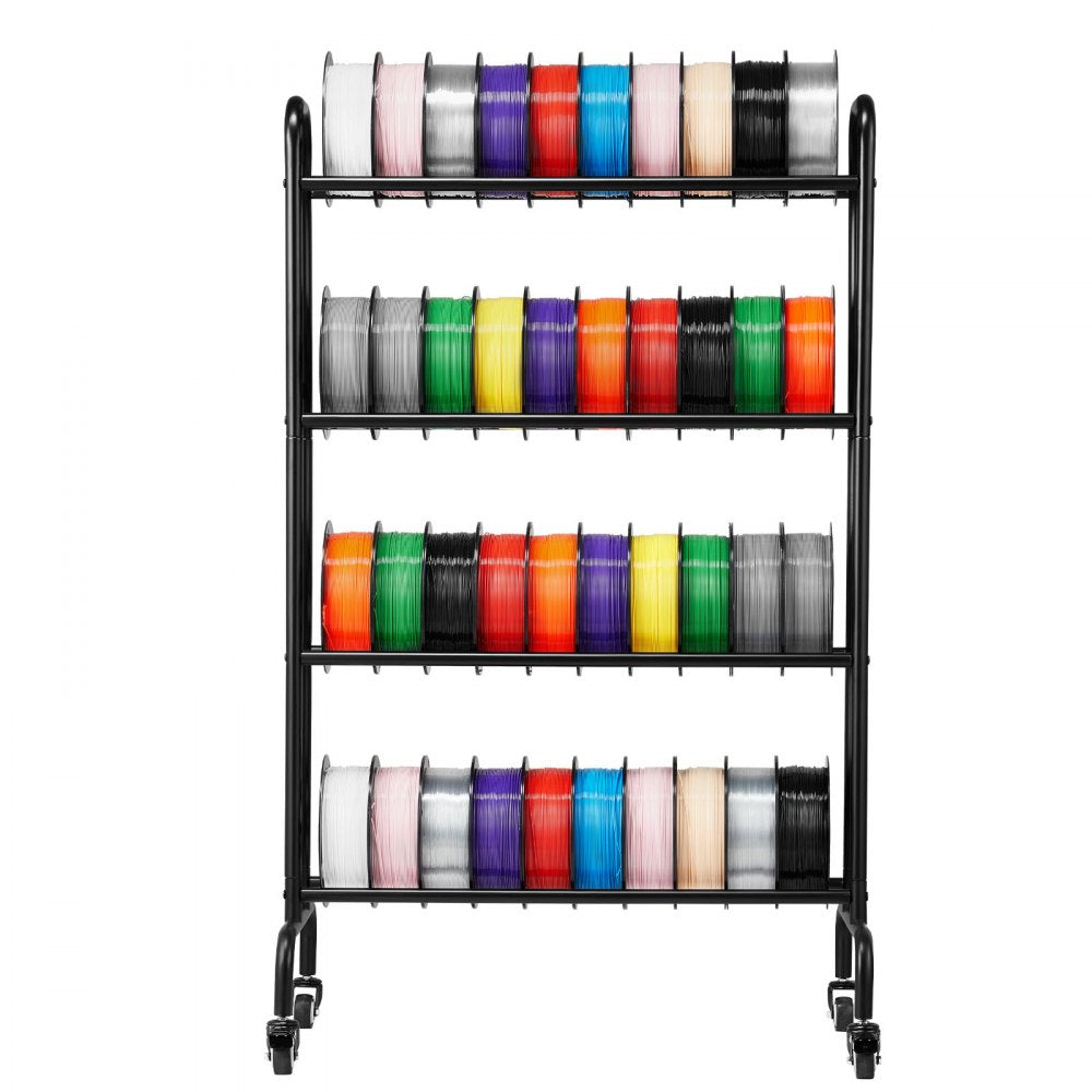 VEVOR 3D Printer Filament Storage Rack 4 Tier Filament Spool Holders Racks