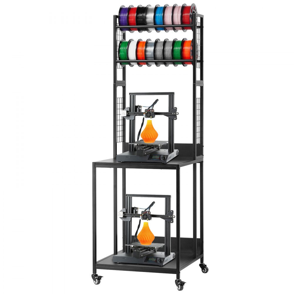 3D Printer Filament Storage Rack 4-Tier 3D Printer Stand with Storage
