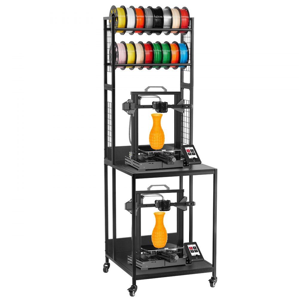 3D Printer Filament Storage Rack 4-Tier 3D Printer Stand with Storage