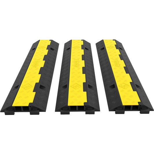 VEVOR Rubber Cable Protectors Heavy Duty Wire Hose Cord Protective Cover Ramps Floor